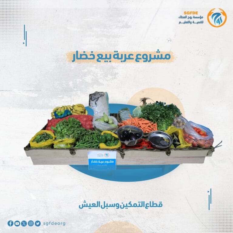 مشروع عربـة بيـع خضــار