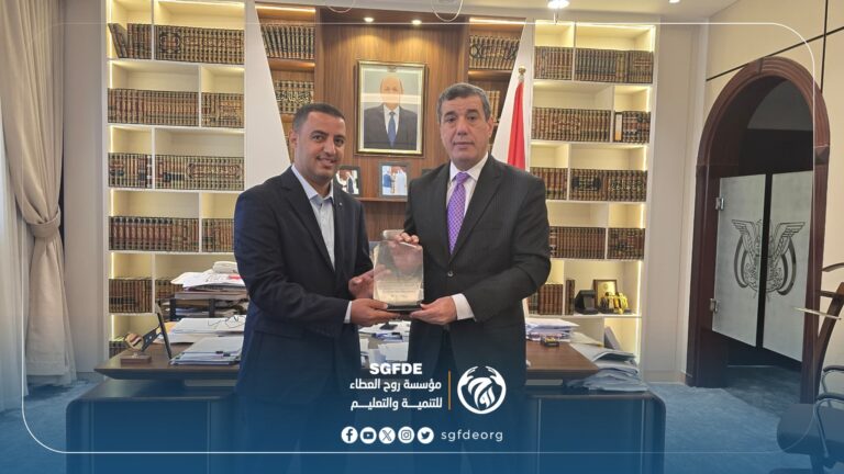 زيارة رئيس مؤسسة روح العطاء لسعادة السفير/ راجح حسين بادي سفير الجمهورية اليمنية لدى دولة قطر